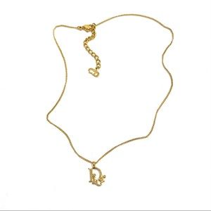 Dior 16” Gold Tone Necklace